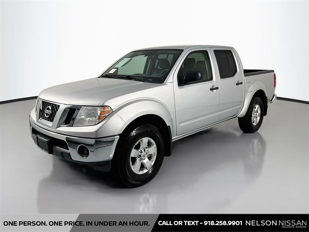 Silver Lightning Metallic 2010 Nissan Frontier Pickup Truck Four-Wheel Drive 5-Speed Automatic Overdrive