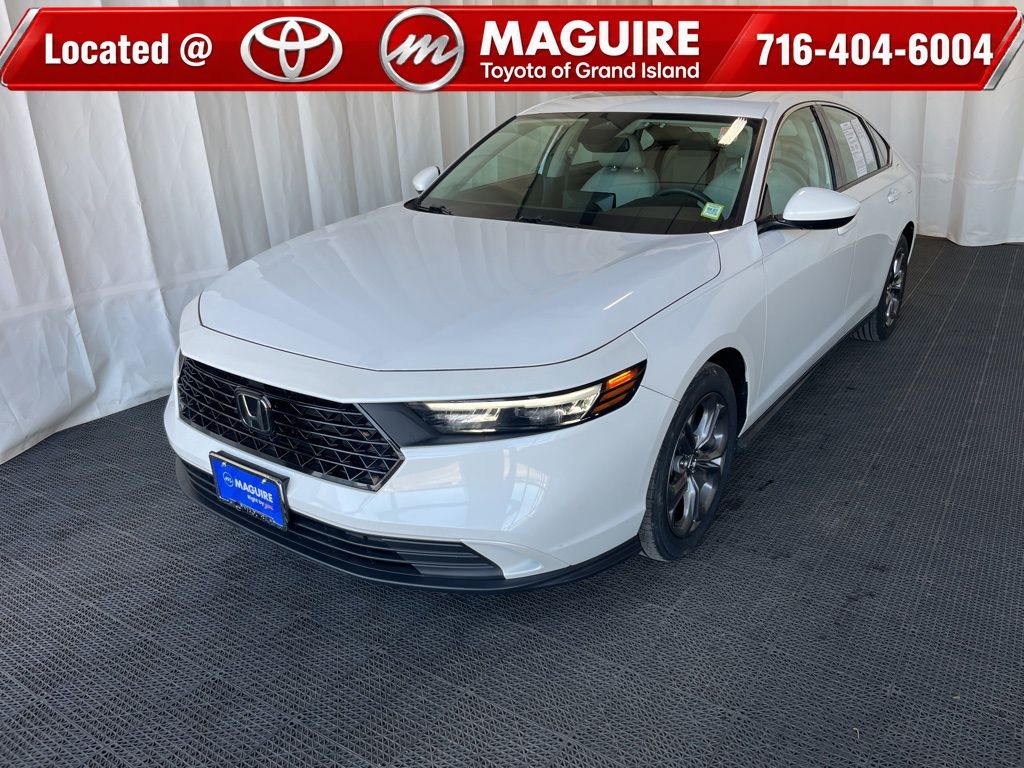 White 2023 Honda Accord Sedan Front-Wheel Drive Continuously Variable Transmission