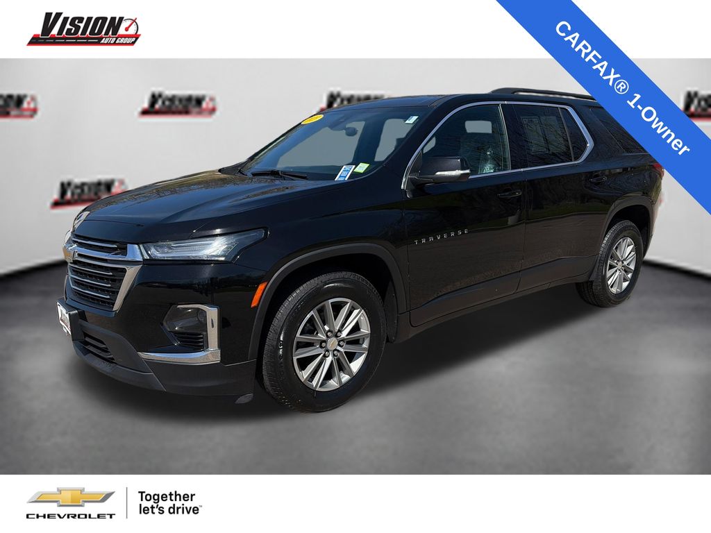 Mosaic Black Metallic 2023 Chevrolet Traverse SUV / Crossover Four-Wheel Drive 9-Speed Automatic