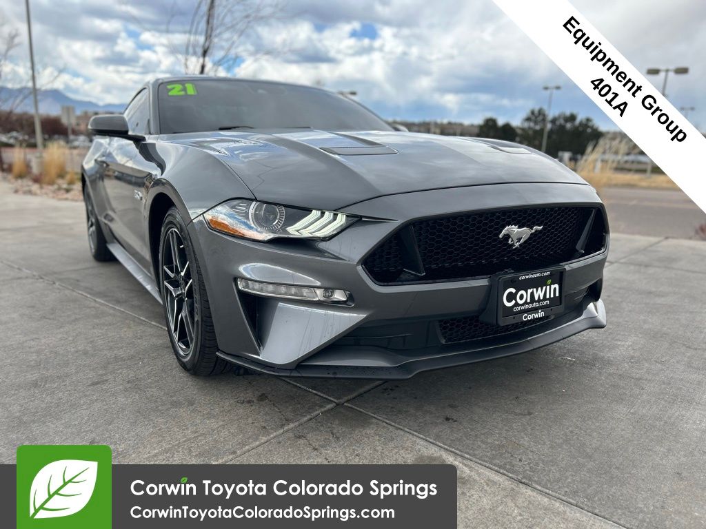 Carbonized Gray Metallic 2021 Ford Mustang GT Premium Coupe RWD Coupe Rear-Wheel Drive 6-Speed Manual