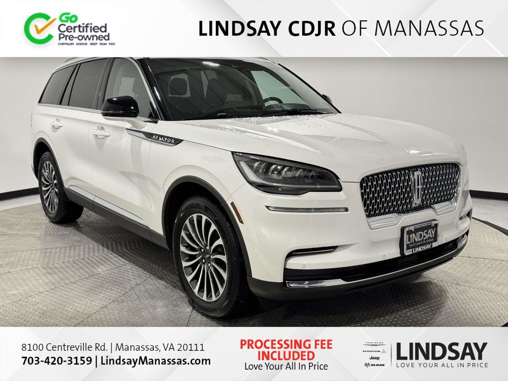 Pristine White Metallic Tri-Coat 2023 Lincoln Aviator Standard AWD SUV / Crossover All-Wheel Drive Automatic