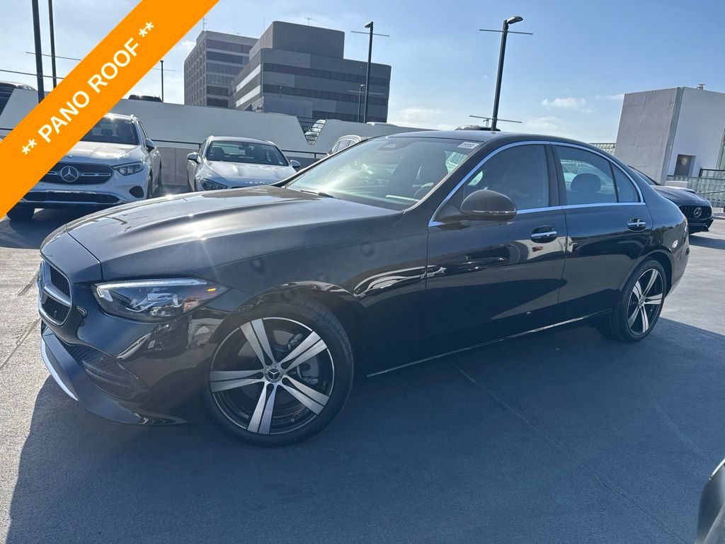Black 2026 Mercedes-Benz C-Class Sedan All-Wheel Drive 9-Speed Automatic