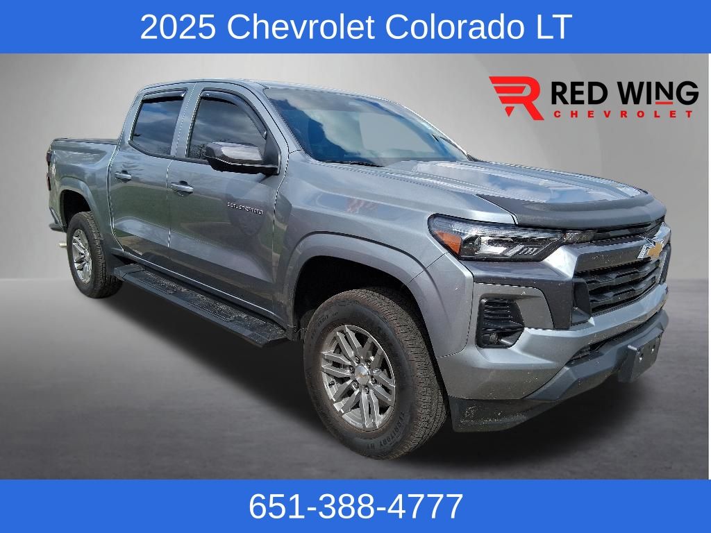 Sterling Gray Metallic 2025 Chevrolet Colorado LT Crew Cab 4WD Pickup Truck Four-Wheel Drive 8-Speed Automatic