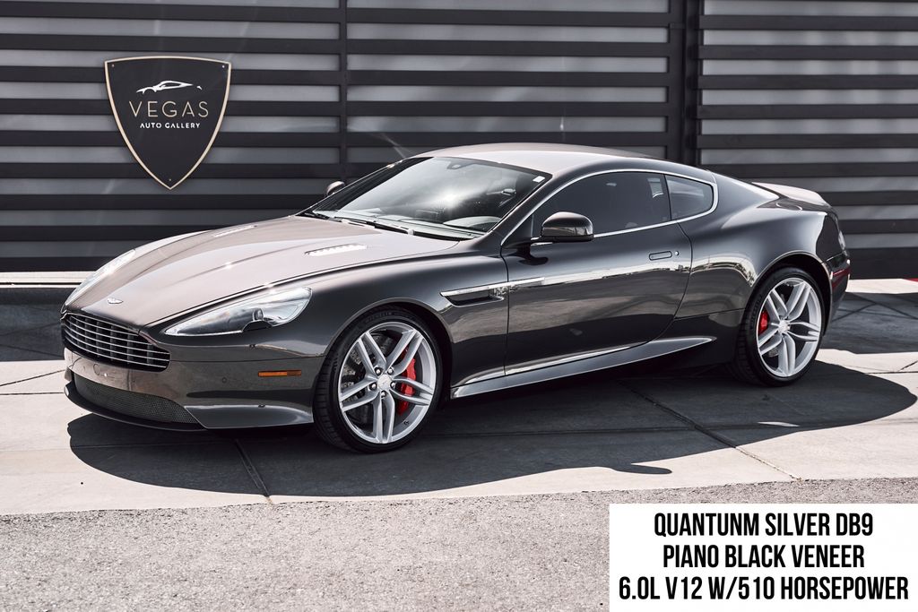Quantum Silver 2014 Aston Martin DB9 Coupe RWD Coupe Rear-Wheel Drive 6-Speed Automatic