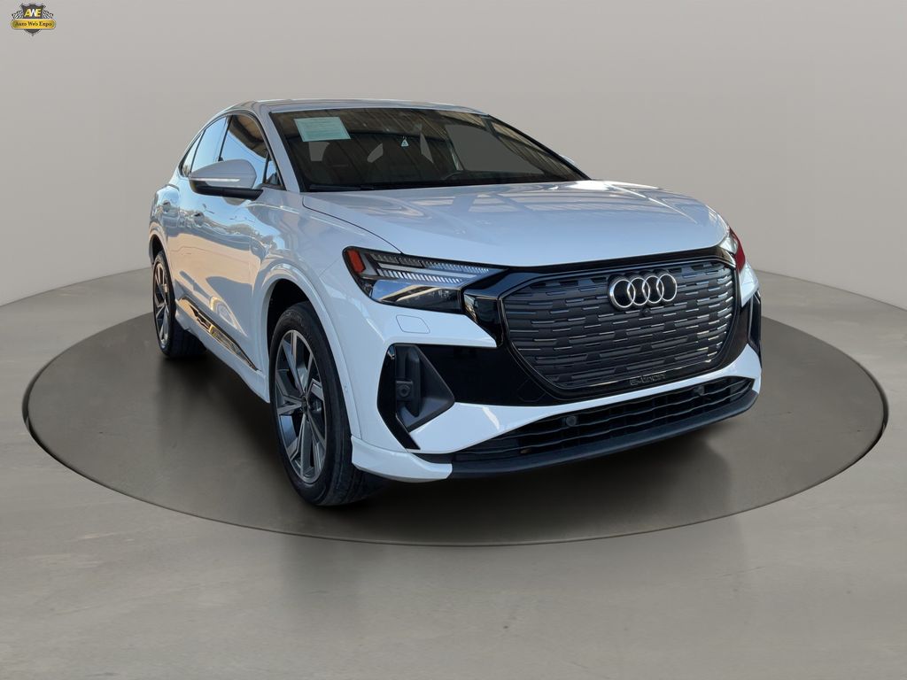 Glacier White Metallic 2023 Audi Q4 e-tron Sportback quattro Prestige 50 Sedan All-Wheel Drive Automatic