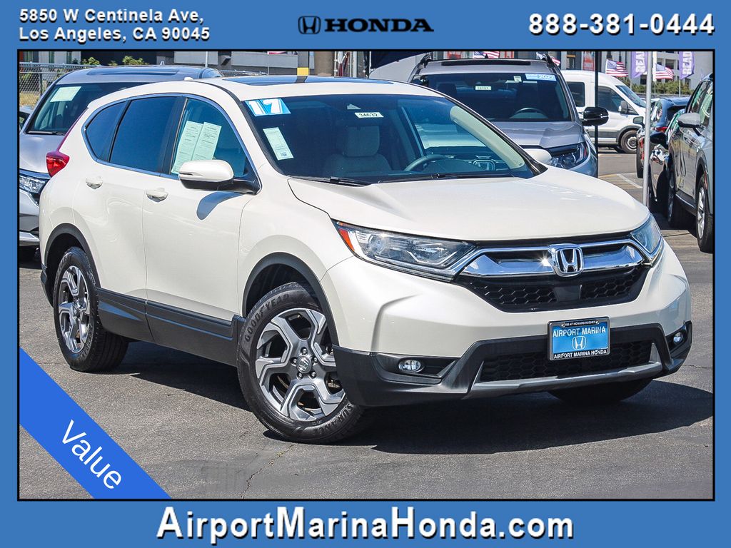 WHITE DIAMOND PEARL 2017 Honda CR-V EX FWD SUV / Crossover Front-Wheel Drive Continuously Variable Transmission