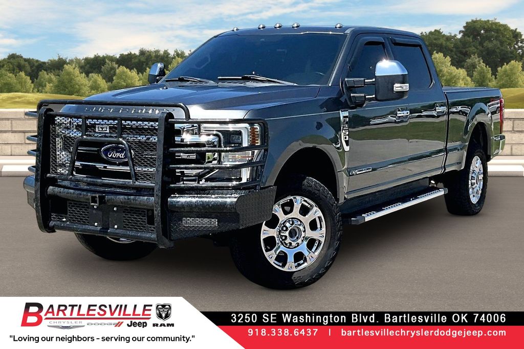 Gray (Magnetic) 2020 Ford F-250 Super Duty Lariat Crew Cab 4WD Pickup Truck Four-Wheel Drive Automatic