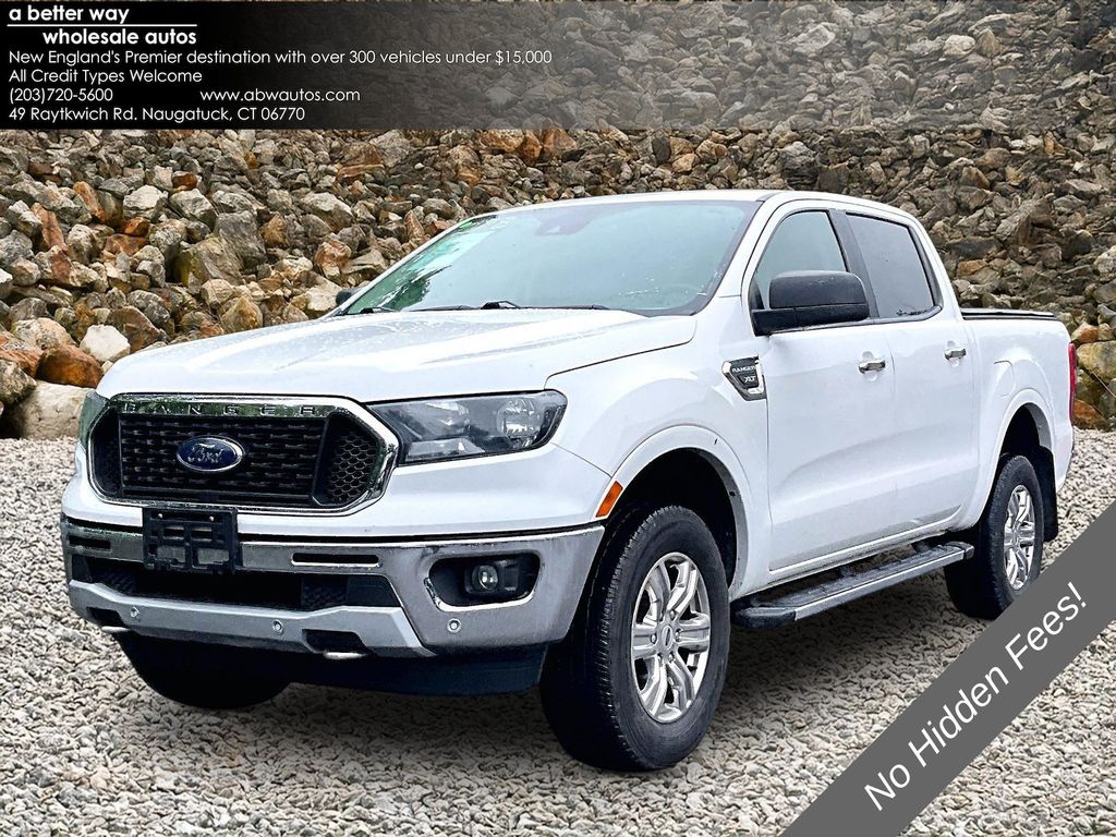 Oxford White 2019 Ford Ranger XLT SuperCrew 4WD Pickup Truck Four-Wheel Drive Automatic
