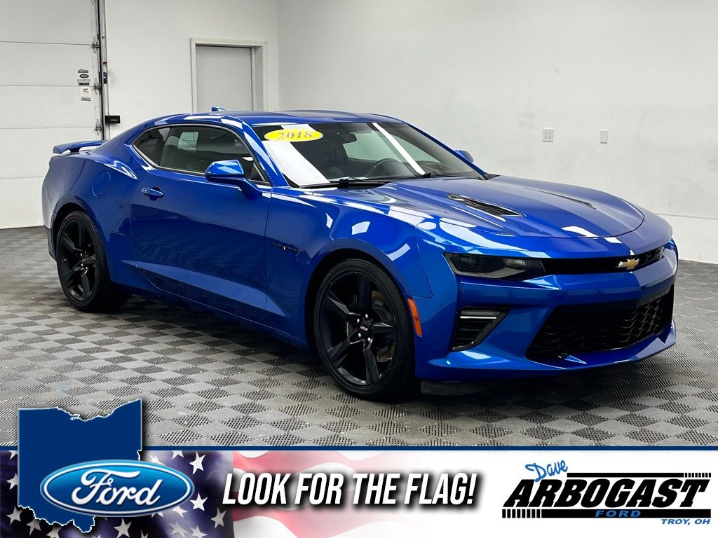Hyper Blue Metallic 2018 Chevrolet Camaro Coupe Rear-Wheel Drive 8-Speed Automatic