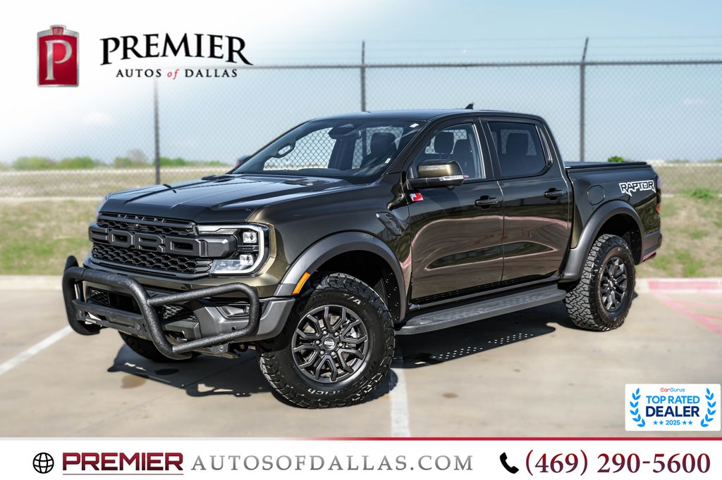 Shelter Green Metallic 2025 Ford Ranger Raptor SuperCrew 4WD Pickup Truck Four-Wheel Drive Automatic