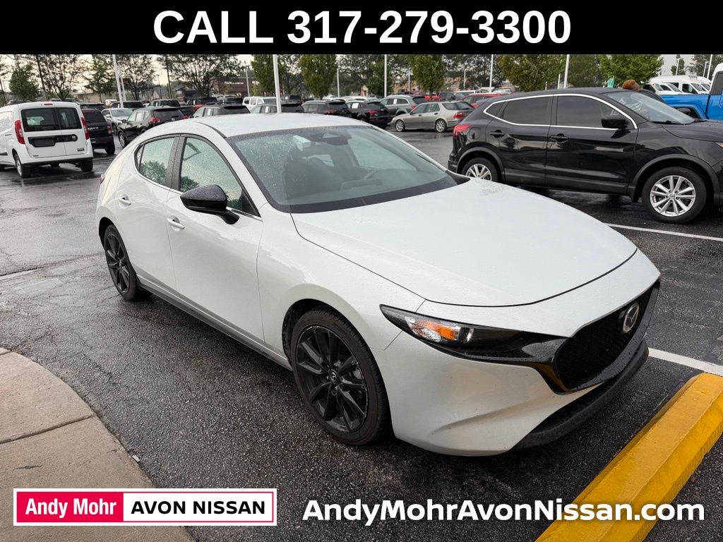 Ceramic White 2025 Mazda MAZDA3 Hatchback Front-Wheel Drive 6-Speed Automatic