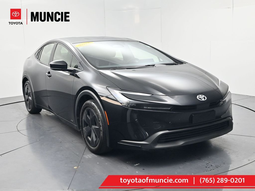 Midnight Black Metallic 2025 Toyota Prius Hatchback All-Wheel Drive Continuously Variable Transmission