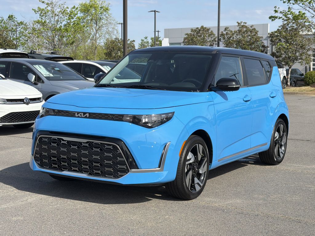 Surf Blue w/Black Roof 2024 Kia Soul GT-Line FWD SUV / Crossover Front-Wheel Drive Continuously Variable Transmission