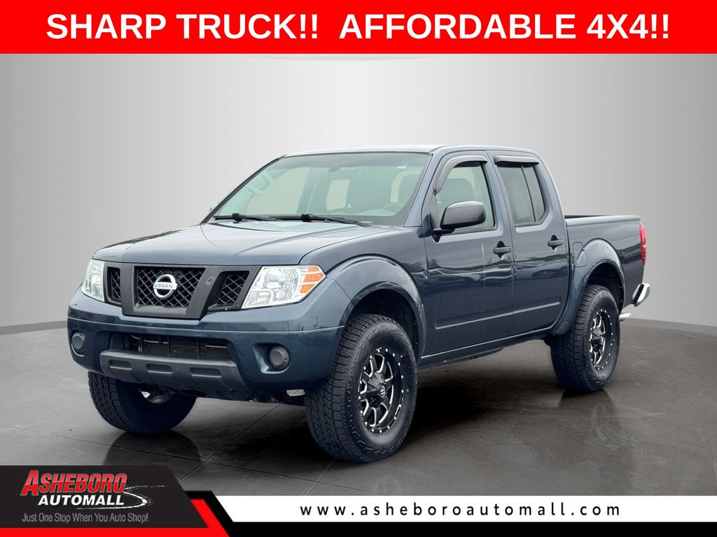 Arctic Blue Metallic 2019 Nissan Frontier SV V6 Crew Cab 4WD Pickup Truck Four-Wheel Drive 5-Speed Automatic Overdrive