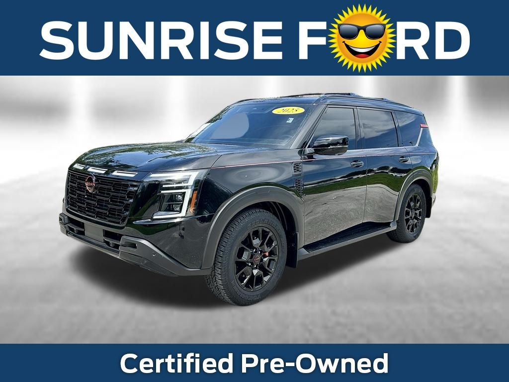 Super Black 2025 Nissan Armada PRO-4X 4WD SUV / Crossover Four-Wheel Drive 9-Speed Automatic