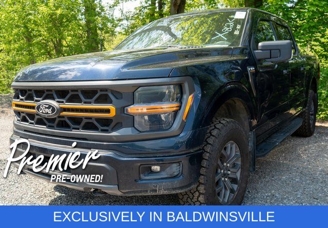 Blue 2024 Ford F-150 Tremor SuperCrew 4WD Pickup Truck Four-Wheel Drive Automatic