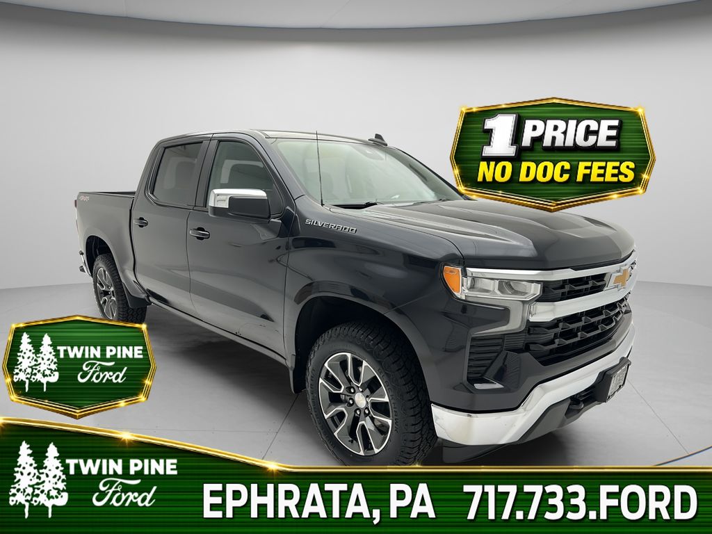 Dark Ash Metallic 2024 Chevrolet Silverado 1500 Pickup Truck Four-Wheel Drive Automatic