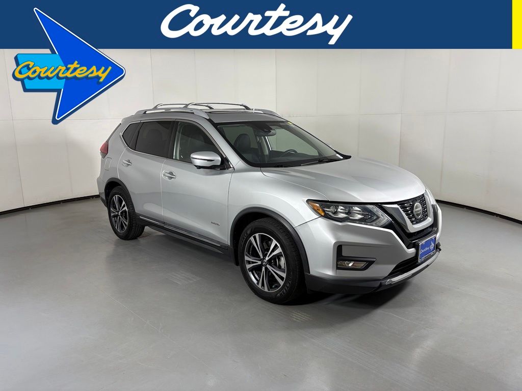 Brilliant Silver 2018 Nissan Rogue Hybrid SUV / Crossover Front-Wheel Drive Continuously Variable Transmission