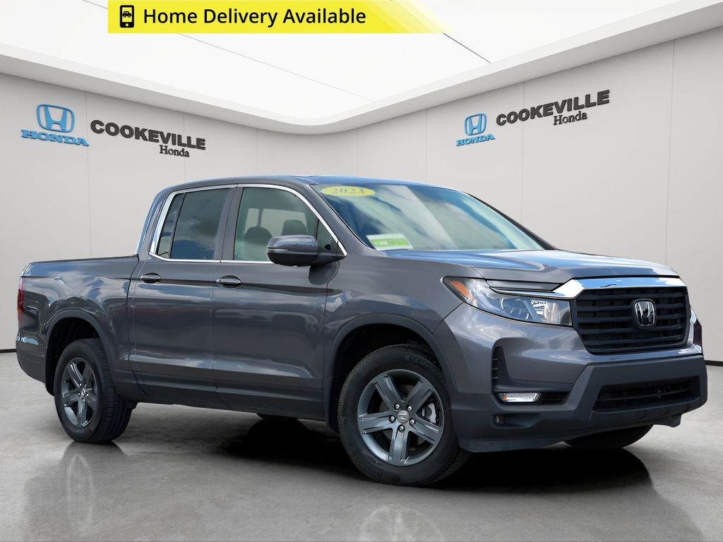 Gray (Modern Steel) 2023 Honda Ridgeline Pickup Truck All-Wheel Drive 9-Speed Automatic