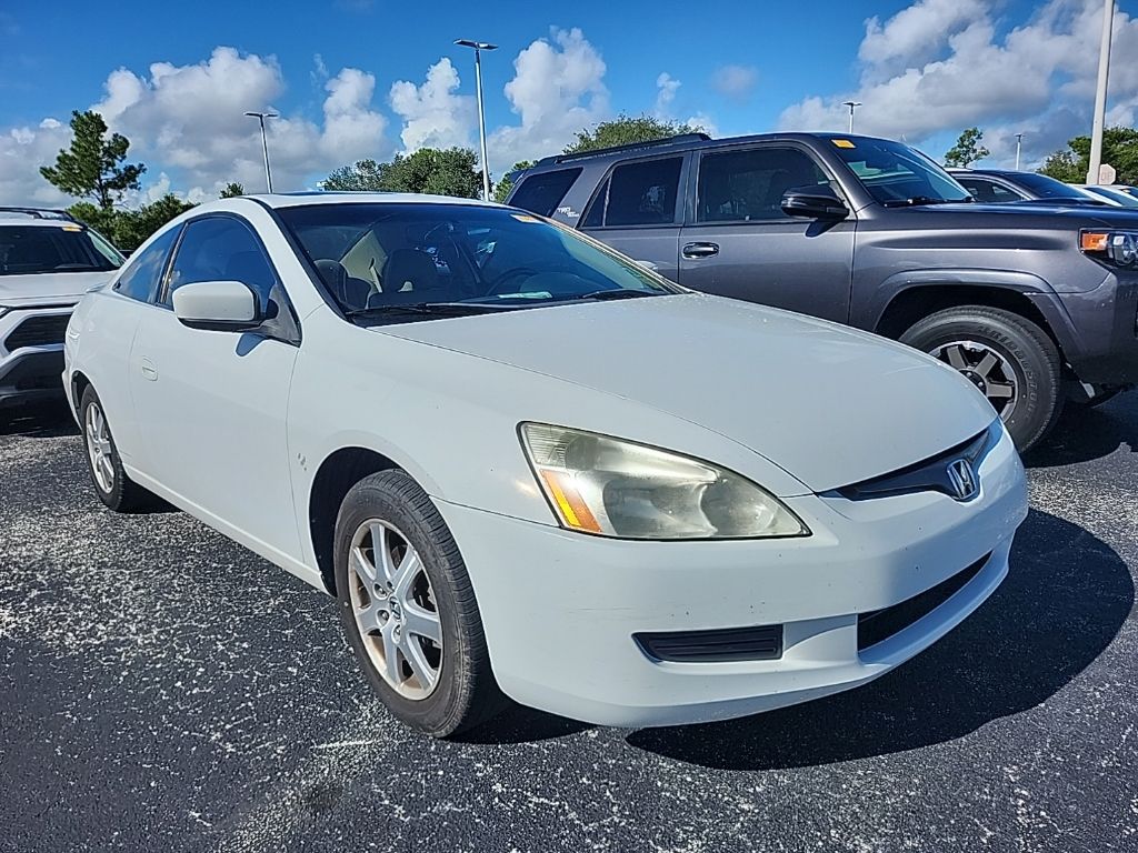 Taffeta White 2005 Honda Accord Coupe Coupe Front-Wheel Drive 5-Speed Automatic Overdrive