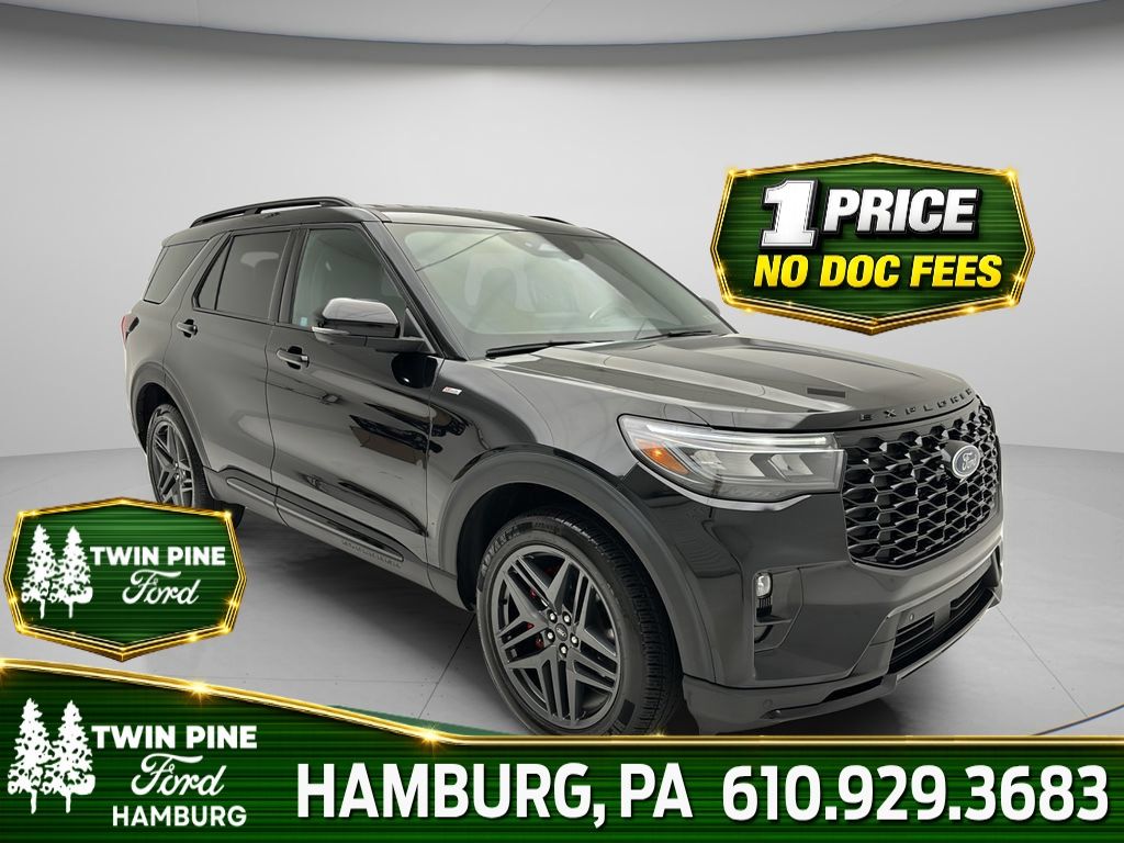 Black Metallic 2025 Ford Explorer SUV / Crossover All-Wheel Drive Automatic