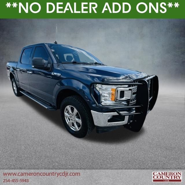 Blue 2019 Ford F-150 Pickup Truck Four-Wheel Drive Automatic