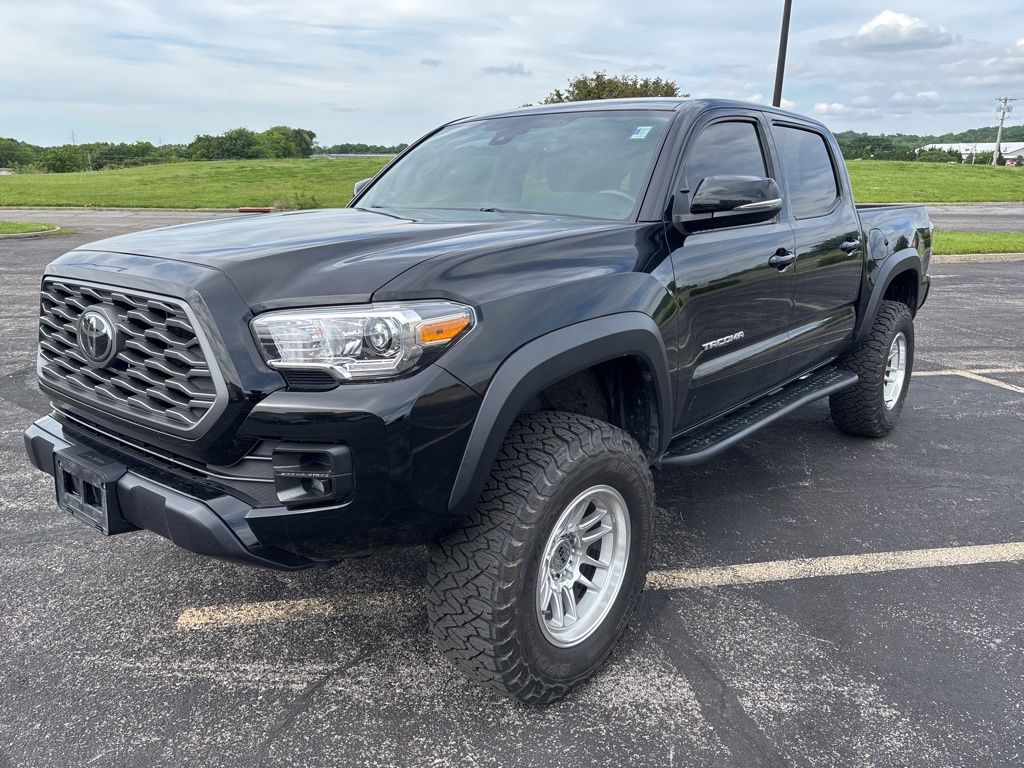 Black 2023 Toyota Tacoma TRD Off Road Double Cab 4WD Pickup Truck Four-Wheel Drive 6-Speed Automatic