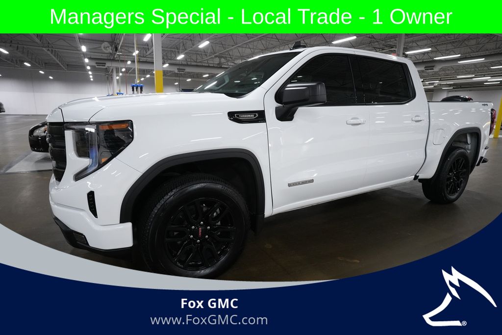 Summit White 2025 GMC Sierra 1500 Pickup Truck Four-Wheel Drive 8-Speed Automatic