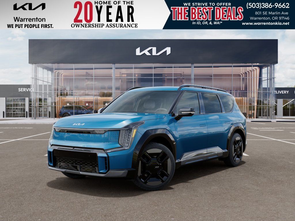 Ocean Blue 2026 Kia EV9 SUV / Crossover All-Wheel Drive 1-Speed Automatic