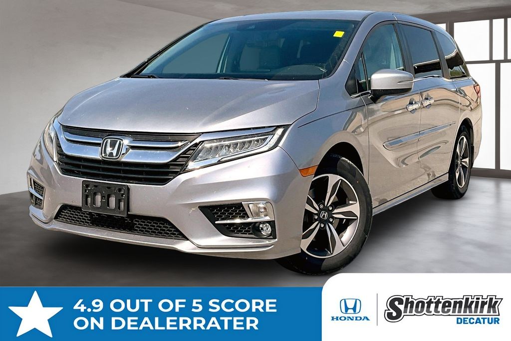 Silver 2020 Honda Odyssey Touring FWD Minivan Front-Wheel Drive Automatic