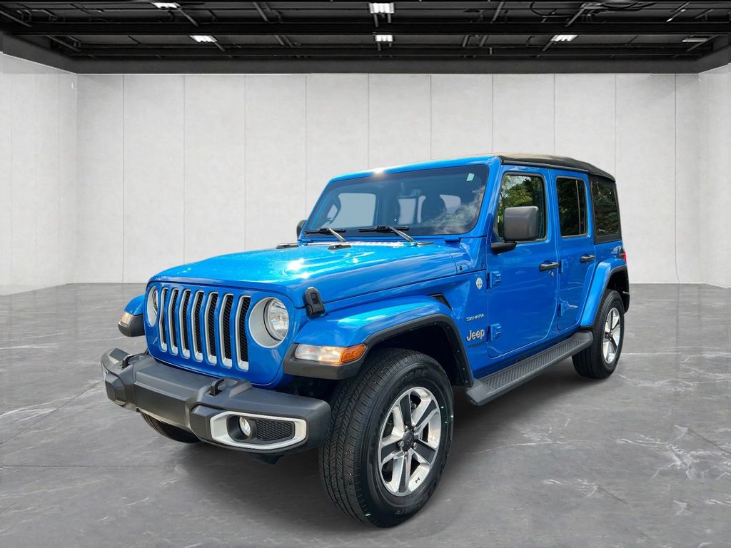 Blue Pearl 2022 Jeep Wrangler Unlimited Sahara 4WD SUV / Crossover Four-Wheel Drive 8-Speed Automatic