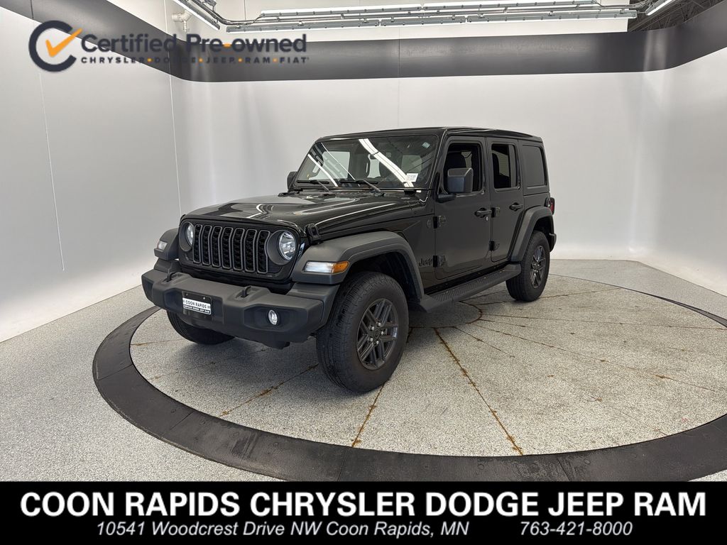 Black Clearcoat 2024 Jeep Wrangler SUV / Crossover Four-Wheel Drive 8-Speed Automatic
