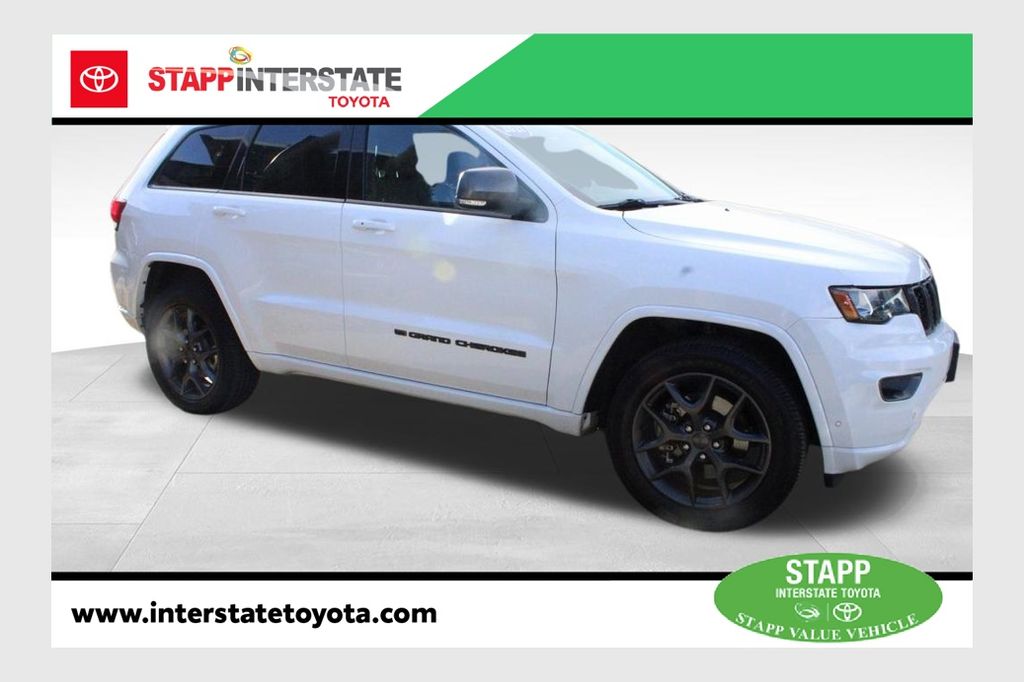 Bright White Clearcoat 2021 Jeep Grand Cherokee 80th Anniversary Edition 4WD SUV / Crossover Four-Wheel Drive 8-Speed Automatic