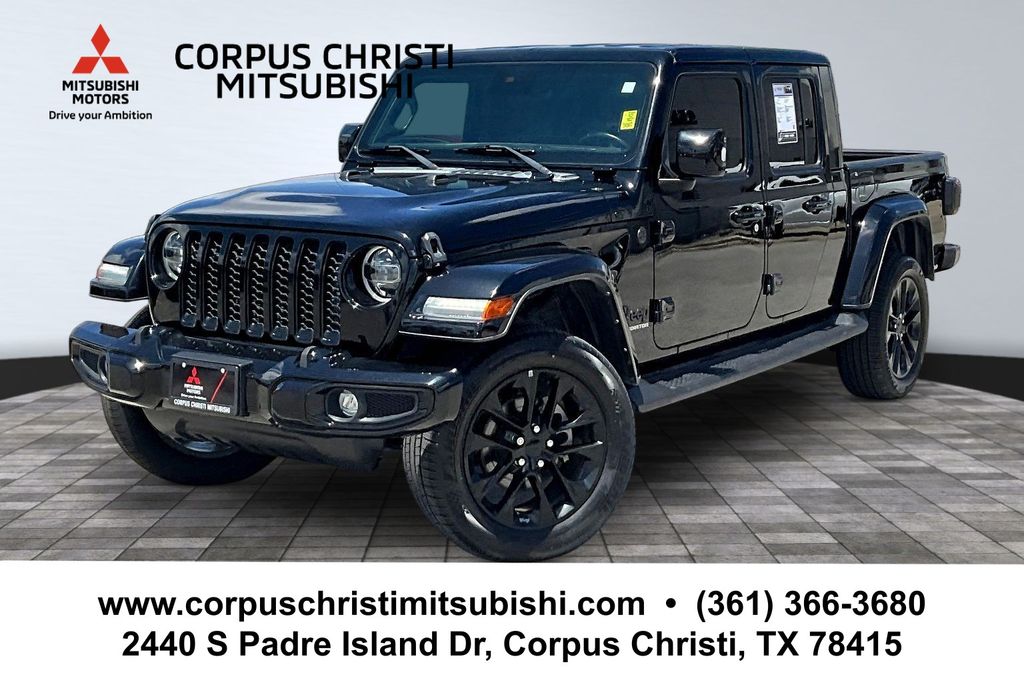 Black Clearcoat 2022 Jeep Gladiator Pickup Truck Four-Wheel Drive 8-Speed Automatic