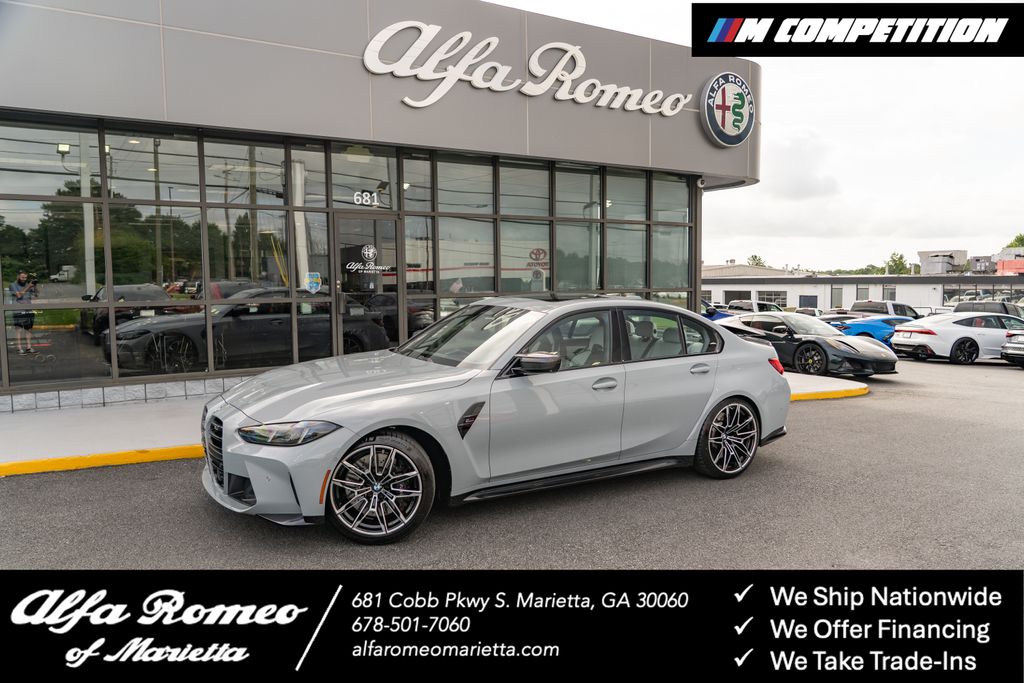 Gray (Brooklyn Grey Metallic) 2025 BMW M3 Sedan All-Wheel Drive 8-Speed Automatic