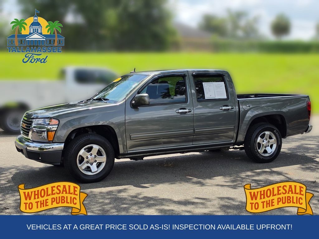 Gray (Steel Green Metallic) 2011 GMC Canyon Pickup Truck 4X2 4-Speed Automatic Overdrive