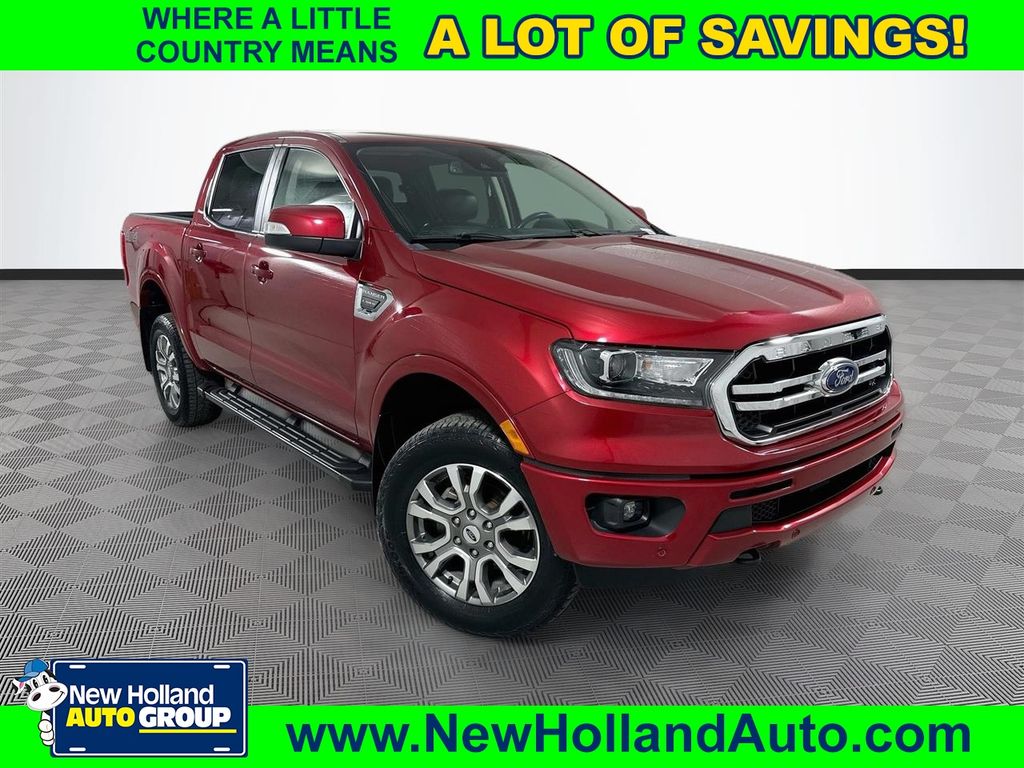 Red Metallic 2020 Ford Ranger Lariat SuperCrew 4WD Pickup Truck Four-Wheel Drive Automatic