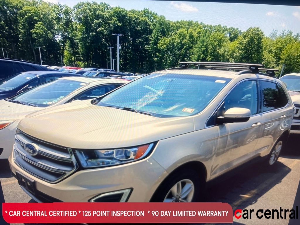 White Gold Metallic 2018 Ford Edge SUV / Crossover All-Wheel Drive 6-Speed Automatic