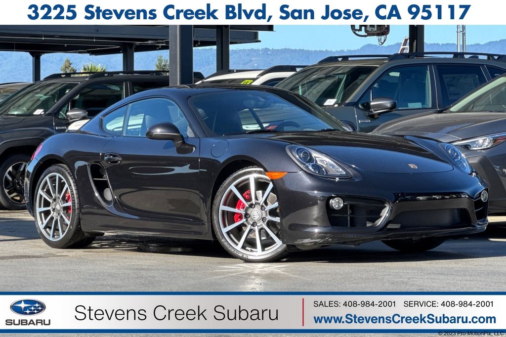Black 2014 Porsche Cayman Coupe Rear-Wheel Drive 7-Speed Automatic