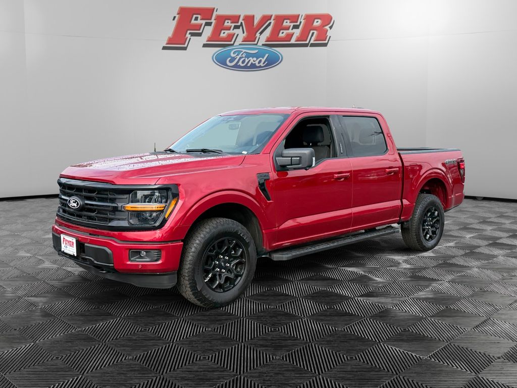 Red Metallic 2024 Ford F-150 Pickup Truck Four-Wheel Drive Automatic