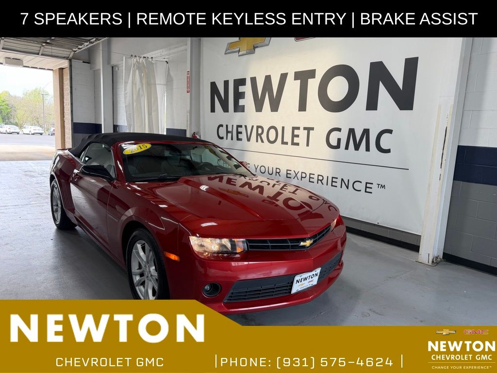 Red Rock Metallic 2015 Chevrolet Camaro 1LT Convertible RWD Convertible Rear-Wheel Drive 6-Speed Automatic