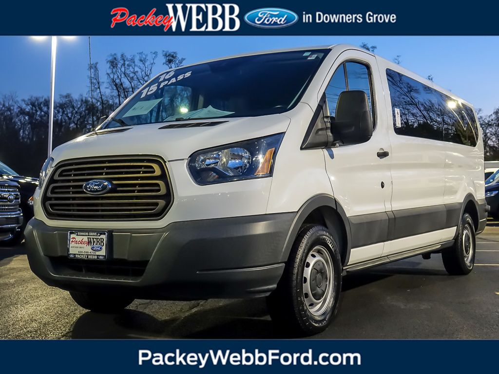 Oxford White 2016 Ford Transit Passenger Van Rear-Wheel Drive 6-Speed Automatic Overdrive