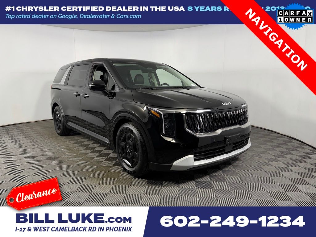 Aurora Black Pearl 2025 Kia Carnival LXS FWD Minivan Front-Wheel Drive 8-Speed Automatic