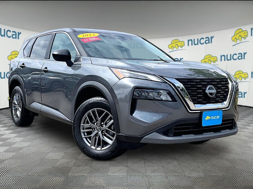 Gray (Gun Metallic) 2023 Nissan Rogue SUV / Crossover All-Wheel Drive Continuously Variable Transmission