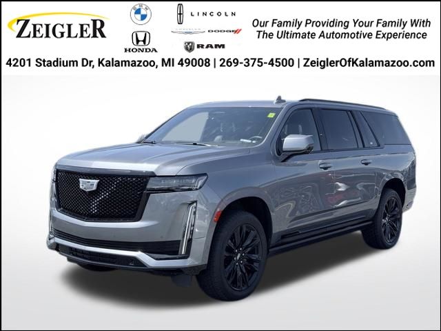 Gray (Satin Steel Metallic) 2022 Cadillac Escalade ESV SUV / Crossover Four-Wheel Drive 