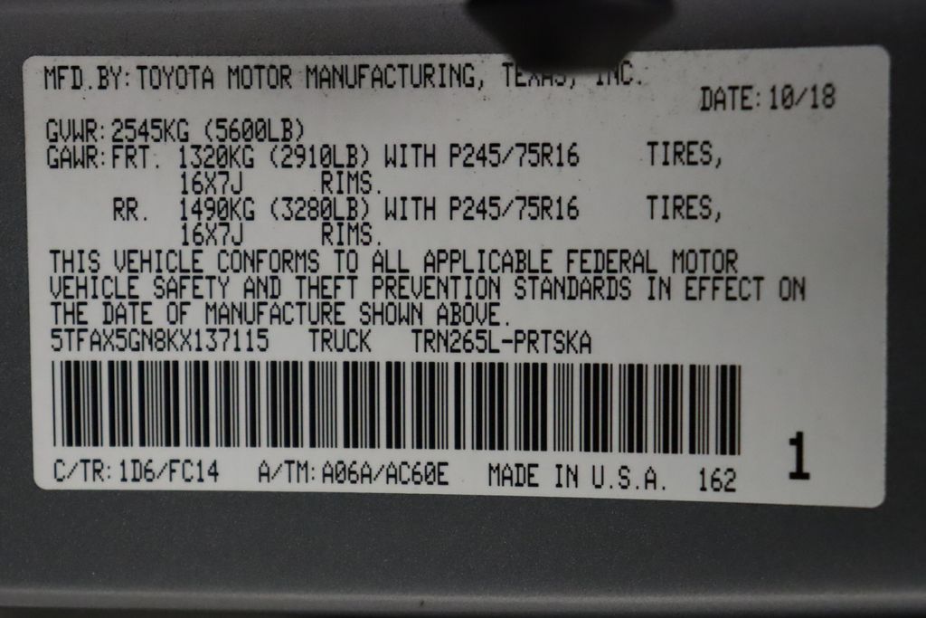 Thumbnail: 2019 Toyota Tacoma - 17