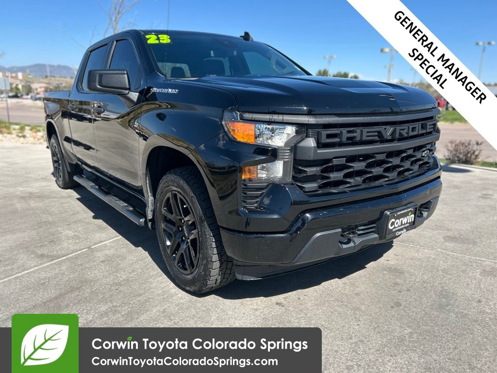 Black 2023 Chevrolet Silverado 1500 Pickup Truck Four-Wheel Drive 8-Speed Automatic