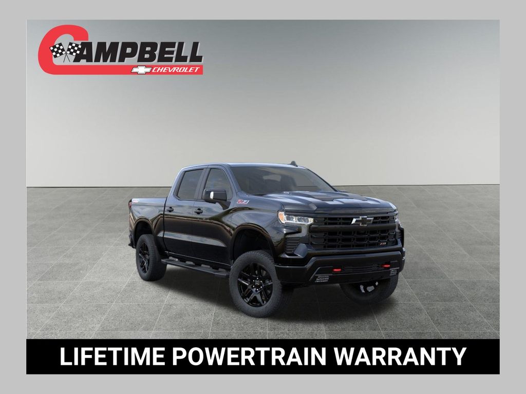 Black 2026 Chevrolet Silverado 1500 LT Trail Boss Crew Cab 4WD Pickup Truck Four-Wheel Drive Automatic