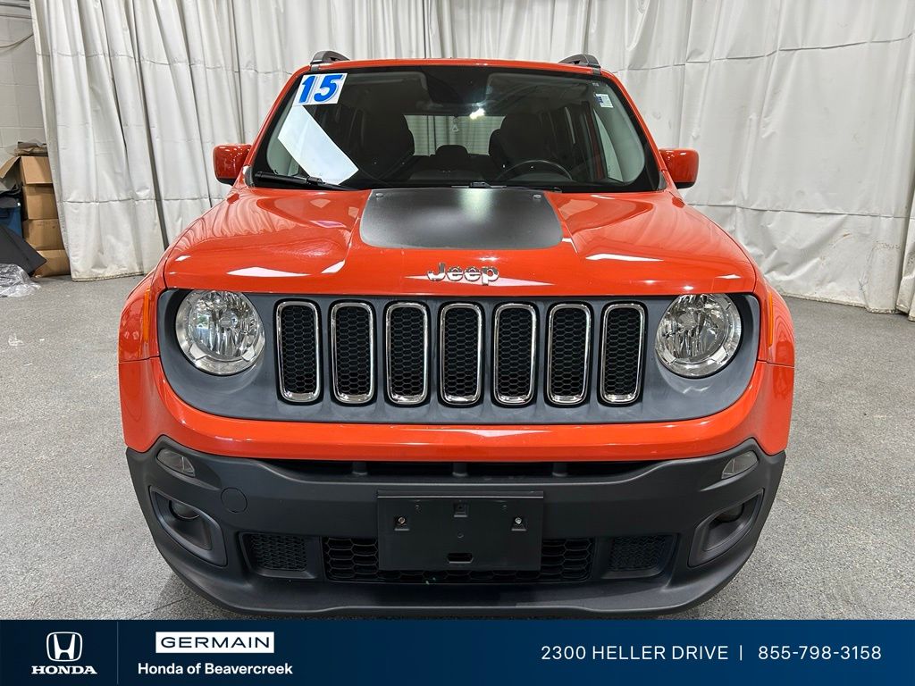 Used 2015 Orange Jeep Latitude image 3
