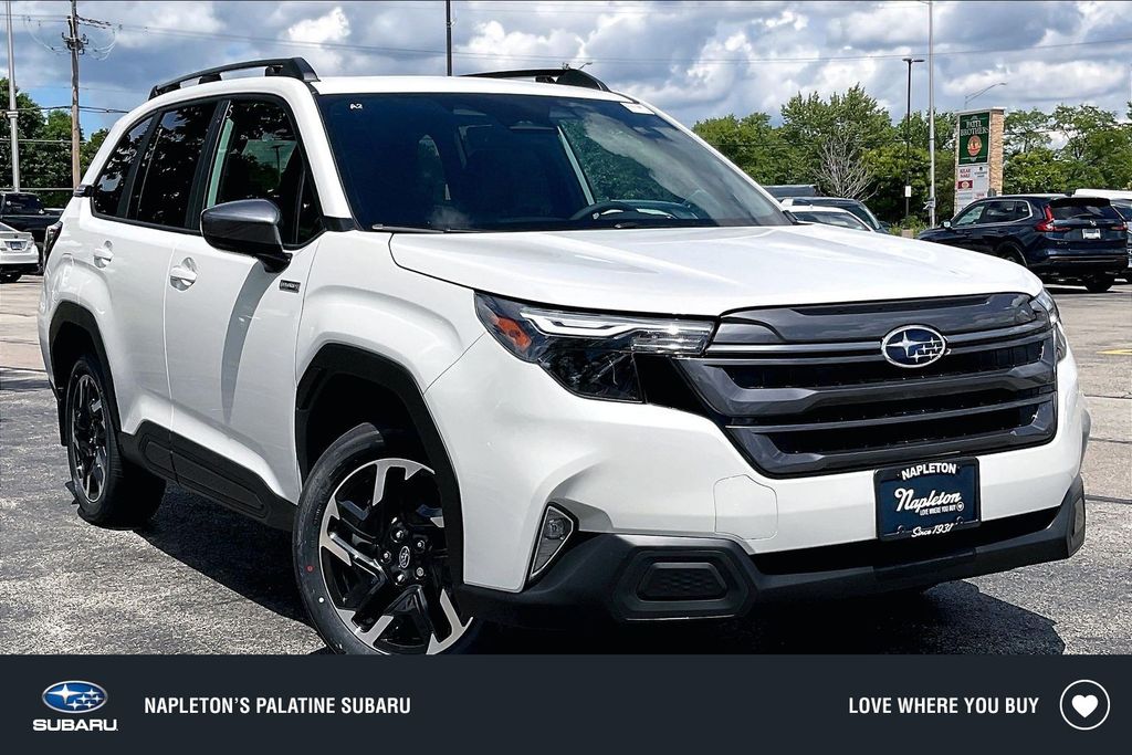Crystal White Pearl 2026 Subaru Forester Hybrid SUV / Crossover All-Wheel Drive Continuously Variable Transmission